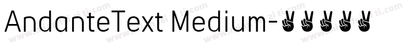 AndanteText Medium字体转换